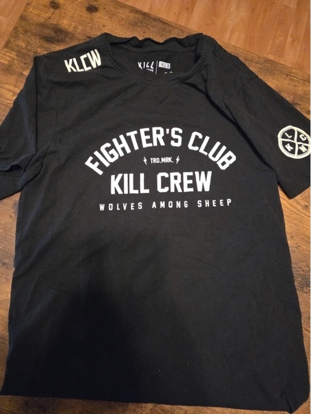 Kill Crew Fighter's Club Black Graphic T-Shirt XS